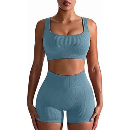 Two Piece Women Clothing Activewear Gym Yoga Sets
