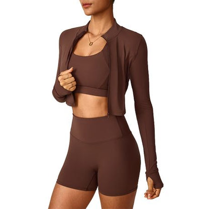 Women's Sports Set 3-piece Stylish Activewear Set for Women