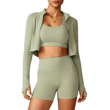 Women's Sports Set 3-piece Stylish Activewear Set for Women