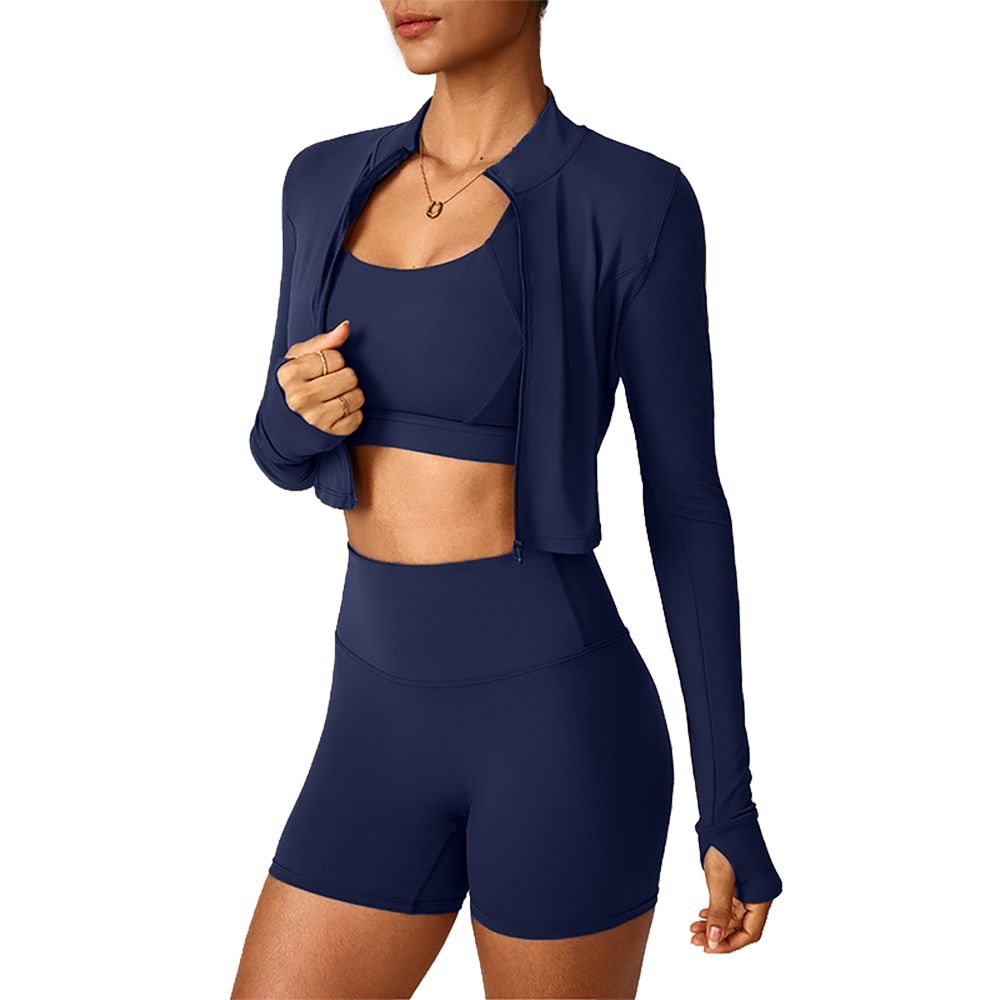 Women's Sports Set 3-piece Stylish Activewear Set for Women