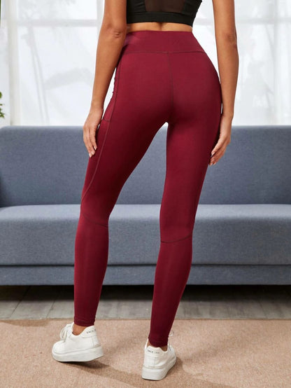 4 Way Stretch Yoga Leggings With Pockets Fitness Running Active Pants